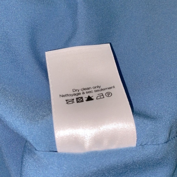 Veronica Beard blue tiani floral drawstring dress in cornflower size 8 - Picture 14 of 14